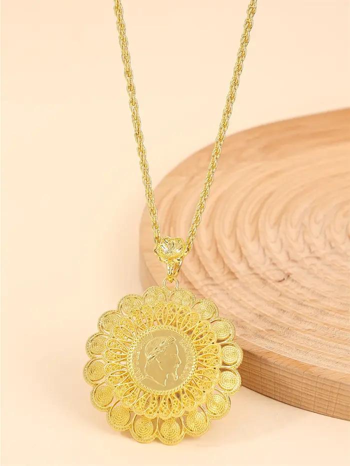 Pendentif de collier plaqué or pour femmes