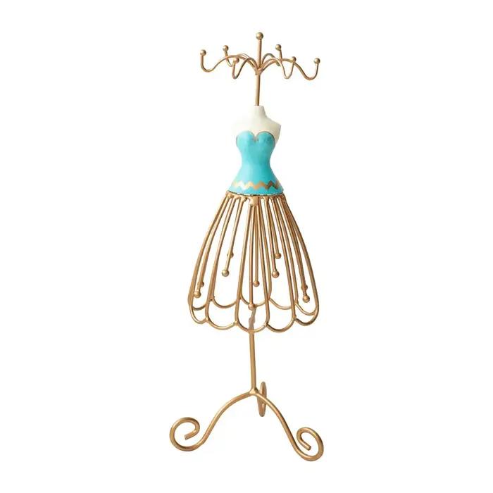 Présentoir à bijoux Princesse en résine et métal pour la décoration intérieure et le rangement élégant bijoux femmes occasions spéciales