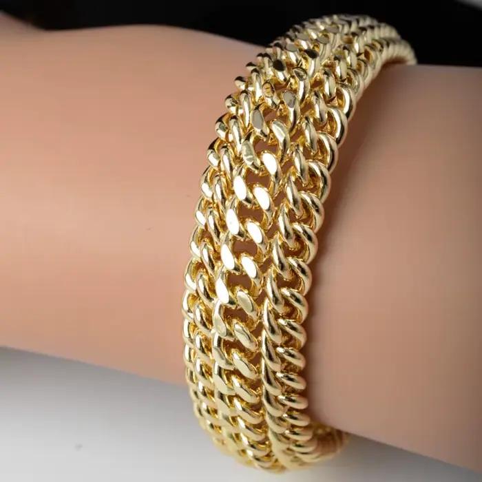 Ensembles de bijoux unisexe géométriques en cuivre pour hommes et femmes styles hip-hop rock occasions spéciales