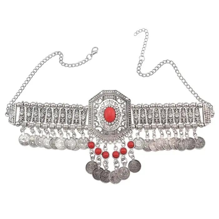Collier Gypsy Boho en pierres précieuses et semi-précieuses style bohème indien pour femmes occasions spéciales anniversaires mariages et cadeaux d'anniversaire