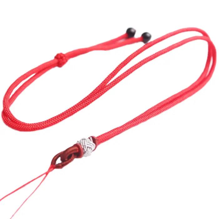 Collier Symbole Chinois en Corde Tressée à la Main