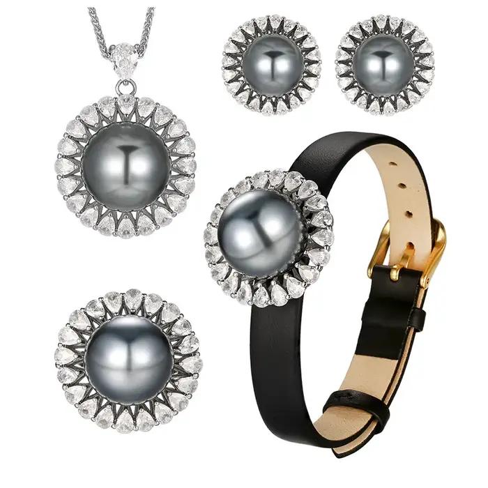 Bijoux en perles de Tahiti noires