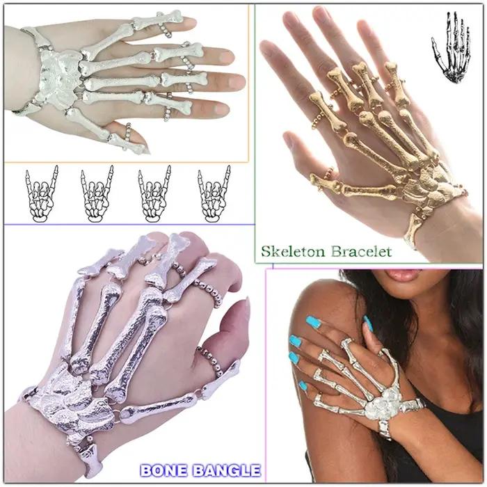 Bracelets en Os de Squelette Punk Rock pour Femmes Occasions Spéciales Goths Unique Cadeau Créativité Punk