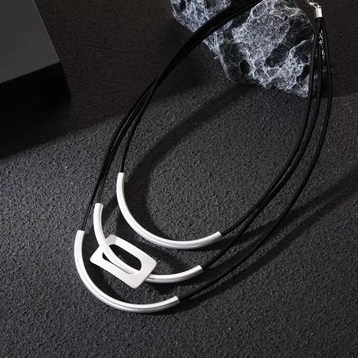 LUREME bohème ethnique colliers palmier lune amour pendentifs main noeud chaîne rétro Multi élément