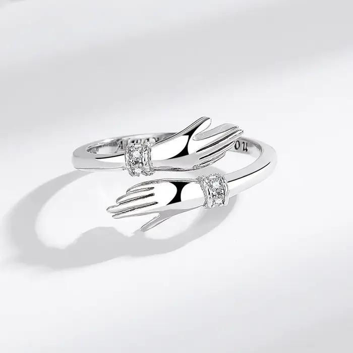 Bague en argent Sterling 925 en Zircon 5A pour femmes