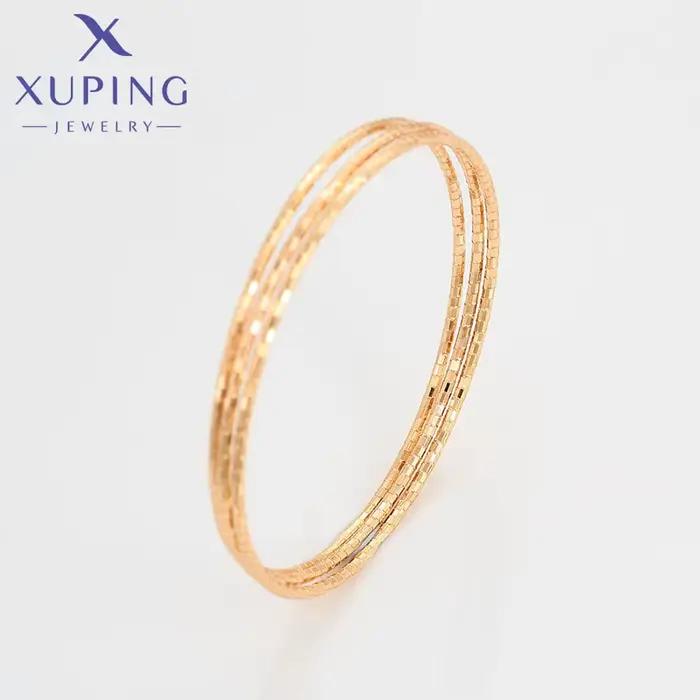 Xuping-Ensemble de bracelets plaqués or 67mm pour femmes