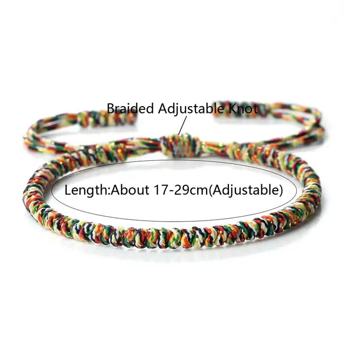 Bracelets tressés faits à la main pour femmes et hommes