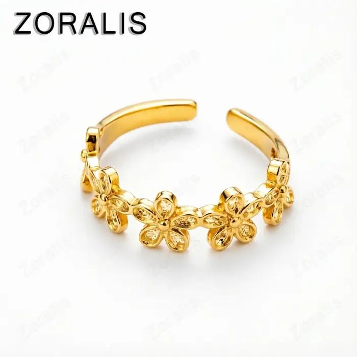 Bague élégante et rétro en or 18 carats pour femme
