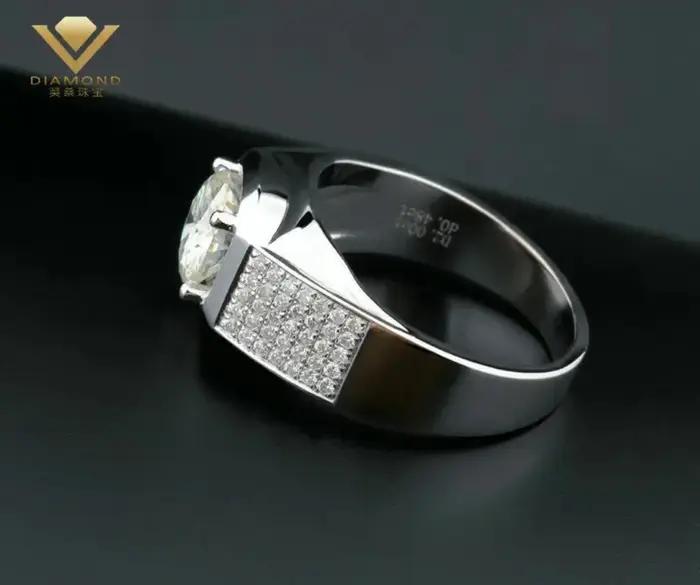 Bague Solitaire pour Homme en Diamant de Laboratoire