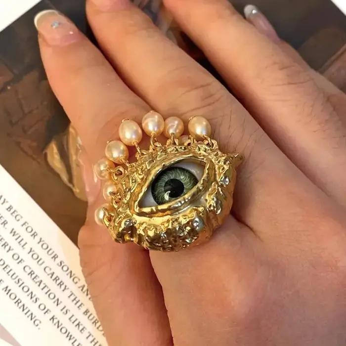 Boucles d'oreilles Vintage yeux de démon pour femmes