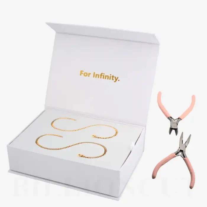 Nouveau kit de bracelet éternel permanent à faire soi-même pour couple