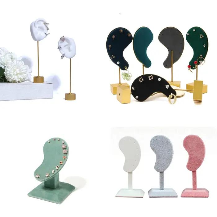 Présentoir de boucles d'oreilles en tissu TREACHI élégant pour collectionneurs et professionnels bijoux occasions spéciales