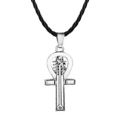 Bijoux Religieux Égyptiens Anciens Collier avec Pendentif Tête de Pharaon Égyptien Symboles Mystiques Colliers pour Femmes et Hommes Occasions Spéciales