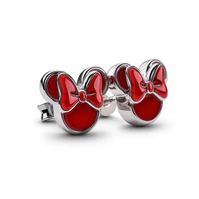 Clous d'oreilles en argent 925 avec motifs de dessins animés mignons (canard, ours, lapin, chien), b
