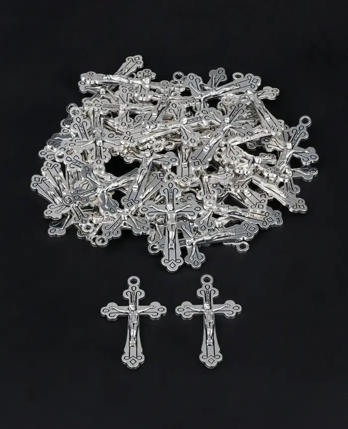Diyalo 10 pièces chrétien sacré Crucifix jésus croix pendentif INRI Christ médaille