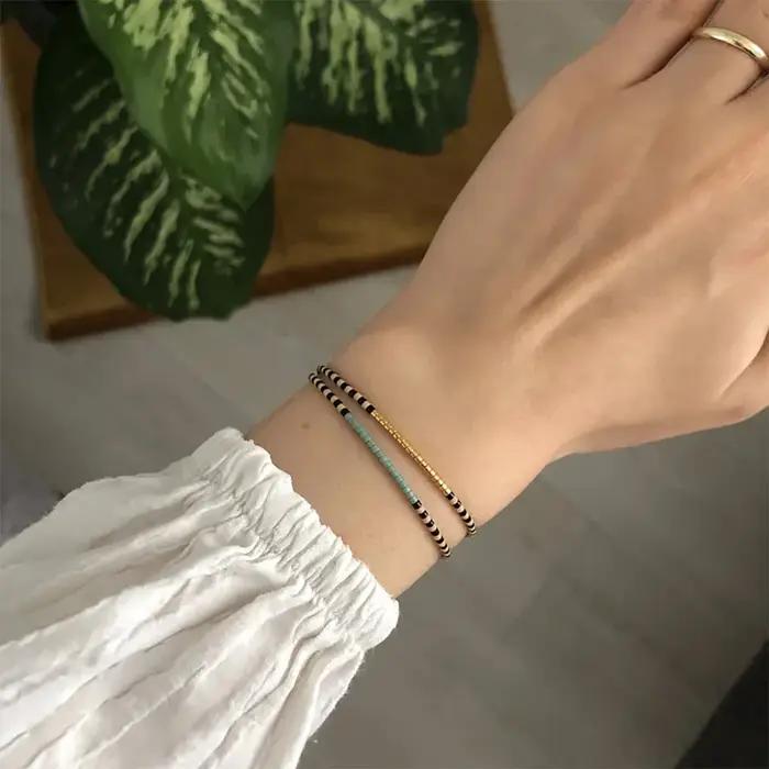 KKBEAD Miyuki Bracelets pour Femme bijoux Bracelet de perles fait à la main Boho délicat graines de verre
