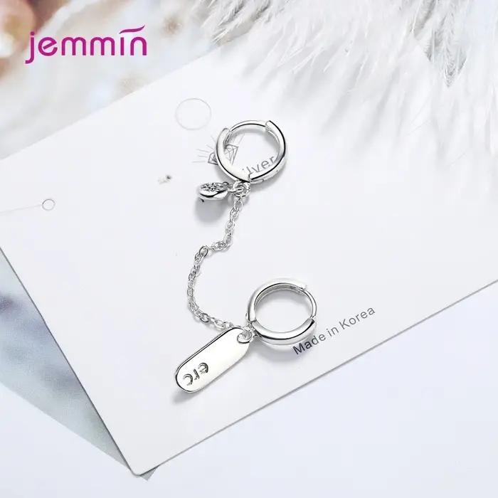 Boucles d'oreilles en argent Sterling 925 véritable pour femmes et filles