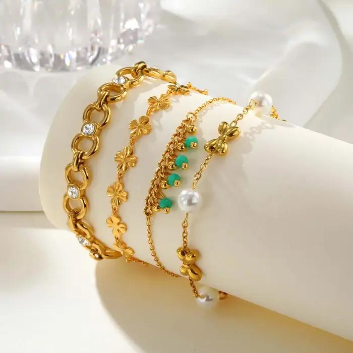 Bracelet tendance en acier inoxydable pour femmes