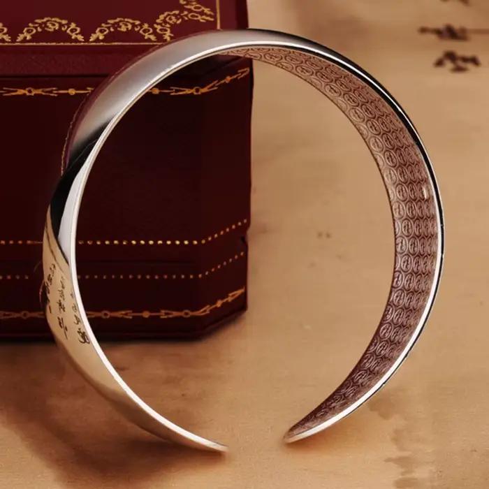 Bracelet Talisman Simple et brillant en argent 925