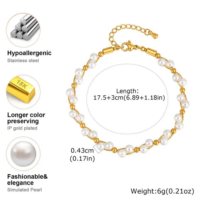 Everver-Bracelets à breloques JOFlower en acier inoxydable
