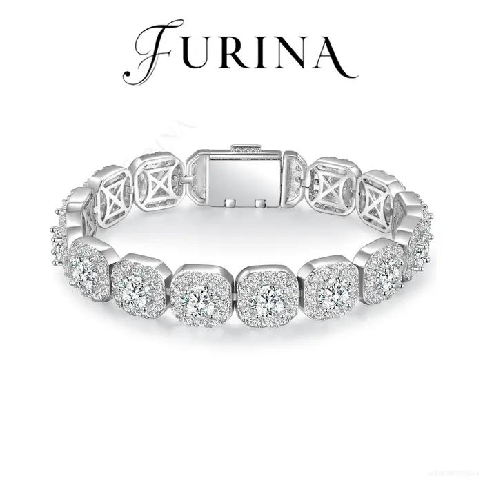 Furina 18K plaqué Bracelet de luxe haut de gamme 5A Zircon incrusté bijoux 2025 petite amie mère noël saint valentin cadeau parfait