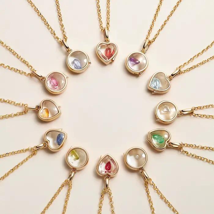 Collier pendentif ouvert pour femmes et filles