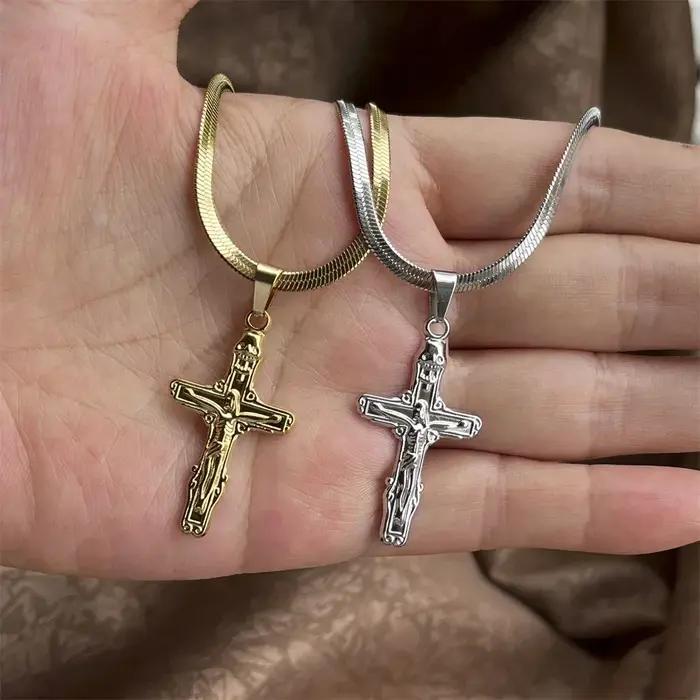 Collier croix de jésus chrétien pour femmes et hommes