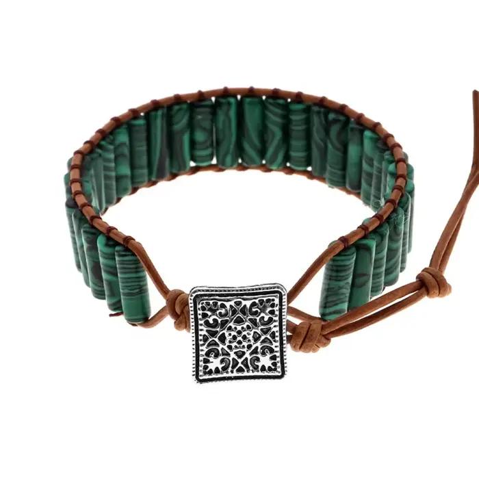 Bracelets tressés à la main avec perles