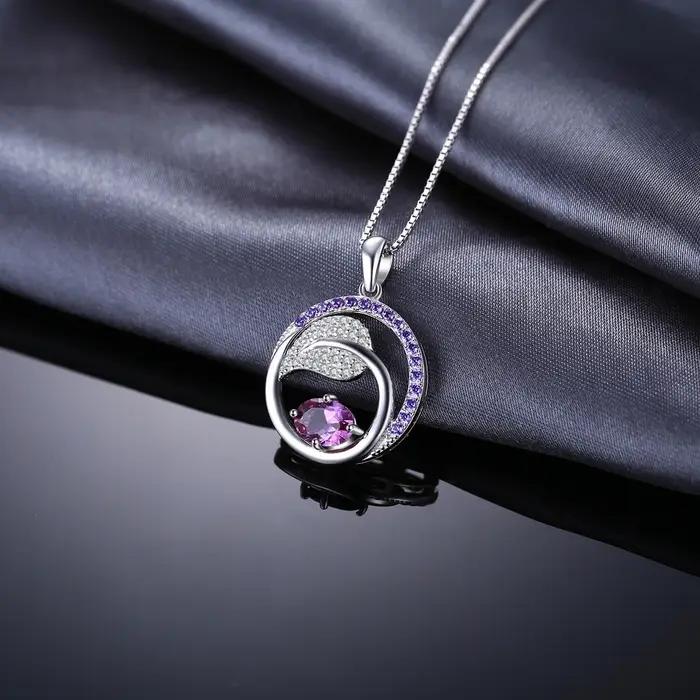 Collier avec pendentif en argent Sterling 925 pour femme