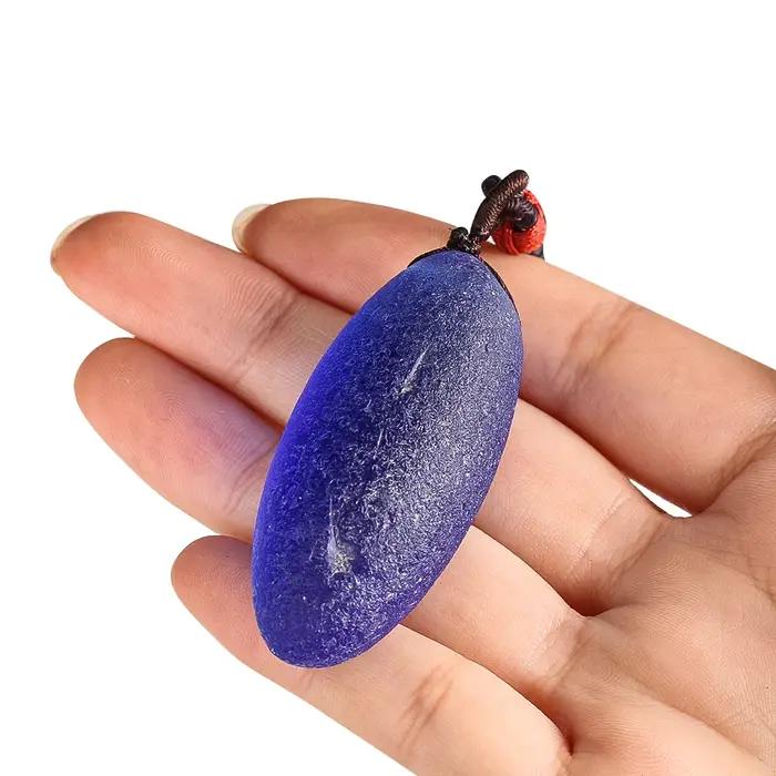 Collier pendentif en météorite tchèque mystique pour femmes et hommes