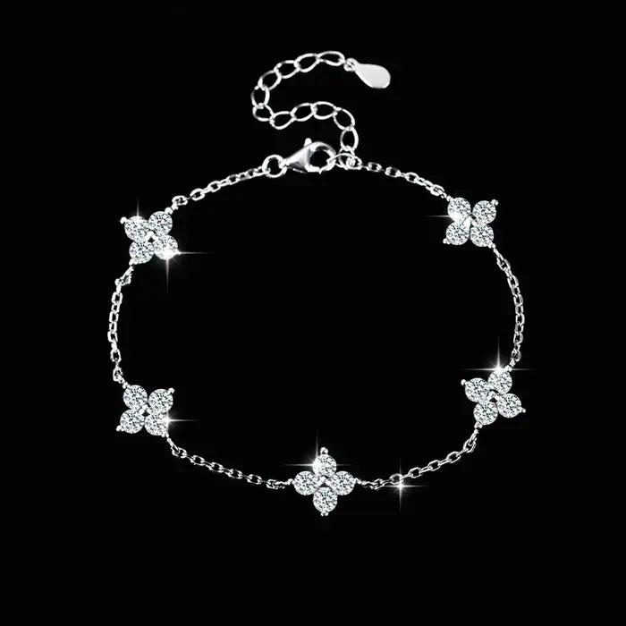 Bracelets de perles en argent Sterling 925 pour femmes