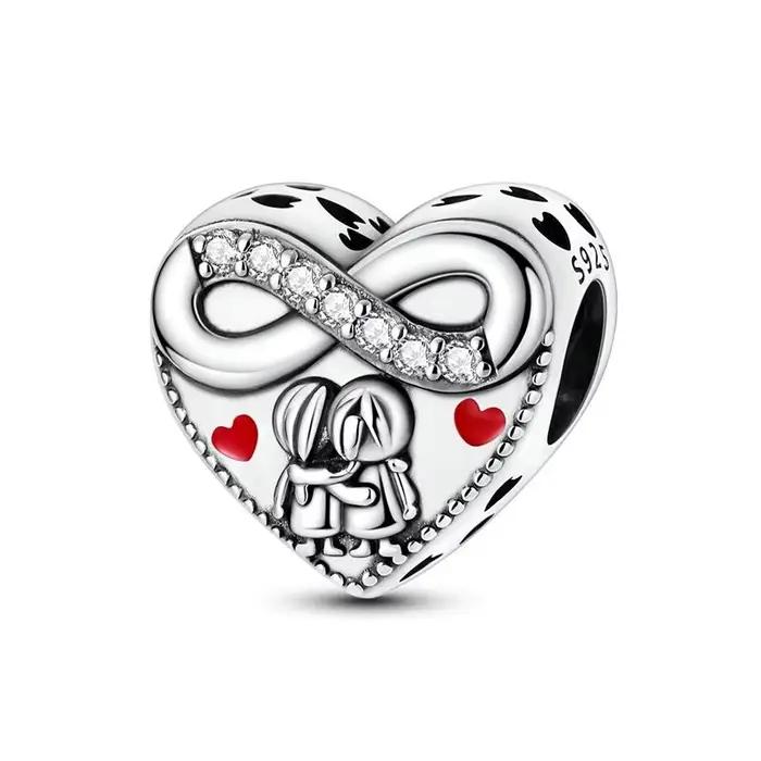 Nouveauté 2026 – Breloques Perles Sœurs Éternelles en Argent Sterling 925, compatibles avec Bracelet