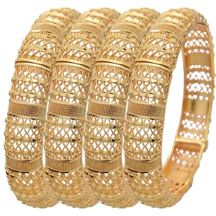 Bracelets plaqués or de Dubaï pour femmes