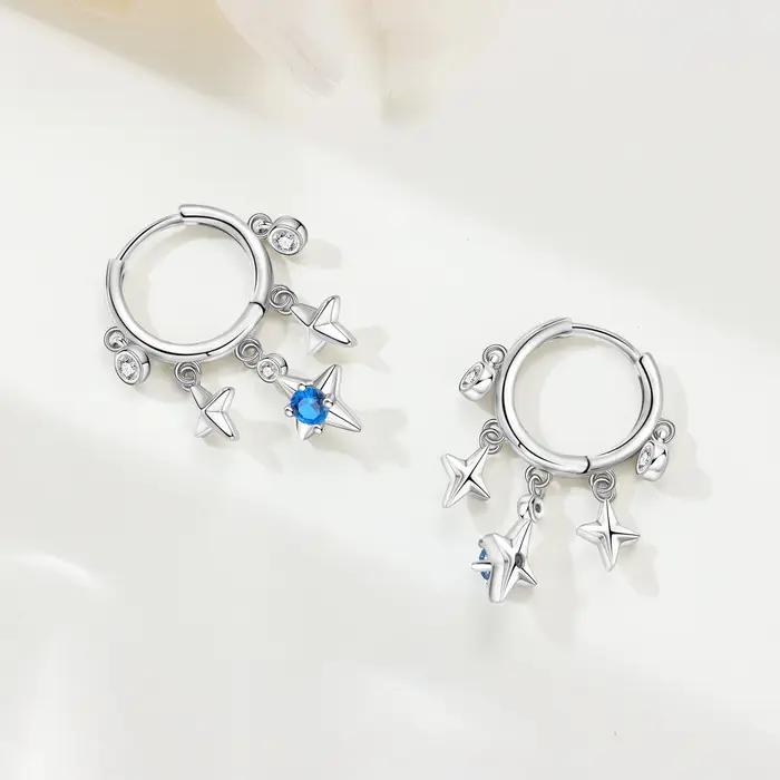 MISEFF – boucles d'oreilles en argent Sterling S925
