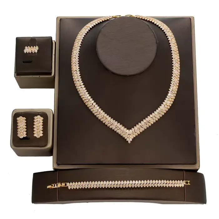 Ensemble de bijoux de luxe exquis pour femmes