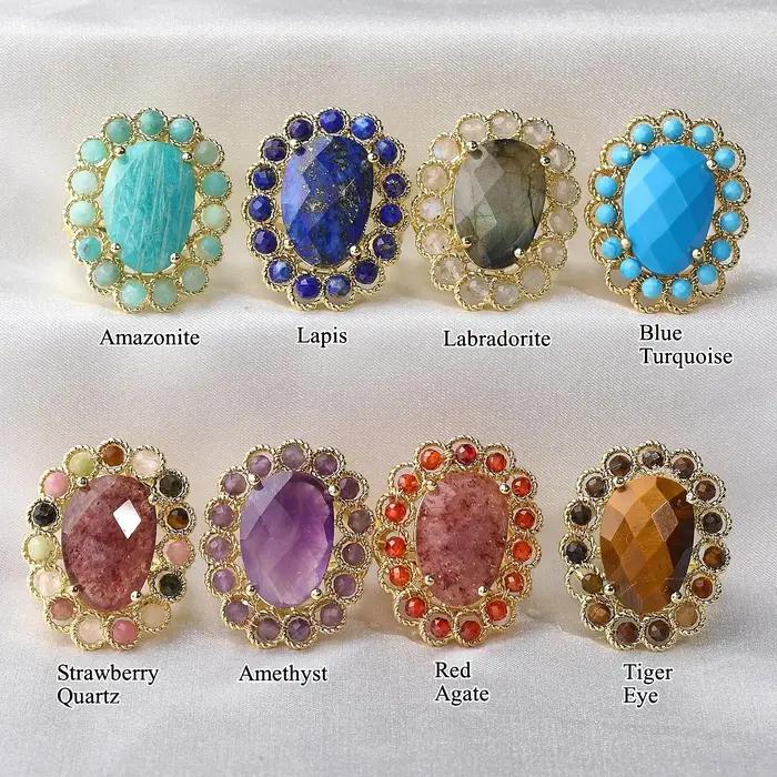 Bague en cristal naturel