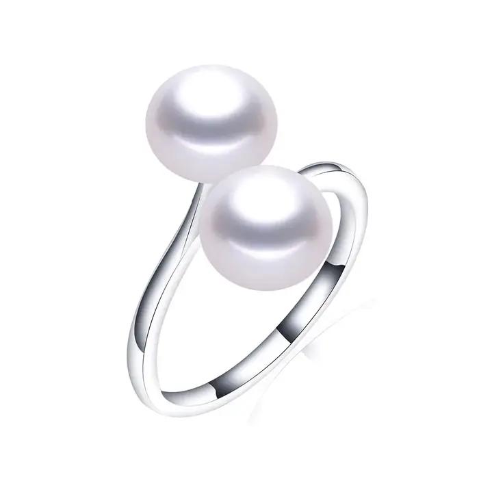 Nouvelle Arrivée 2026 – Bague Ajustable en Perle d'Eau Douce Naturelle Noire