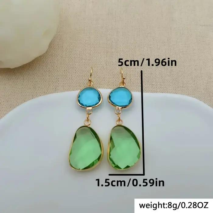 Niche rétro géométrique irrégulière boucles d'oreilles pendantes pour femmes Vintage personnalisé bohème ethnique vacances bijoux accessoires