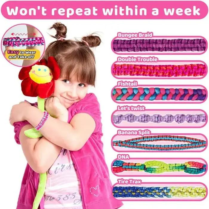 Kit de fabrication de bracelets d'amitié pour filles