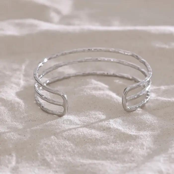 NiNice-Bracelet Ouvert en Acier Inoxydable
