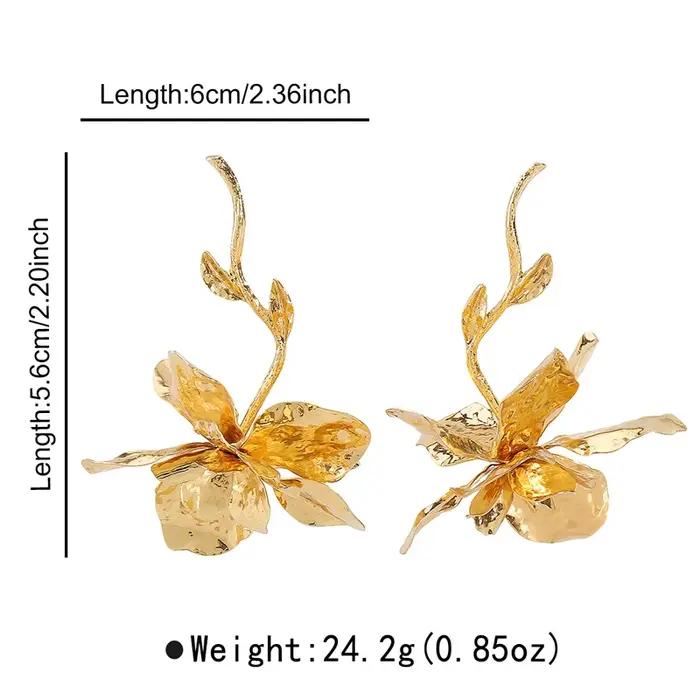Boucles d'oreilles Vintage en métal pour femmes