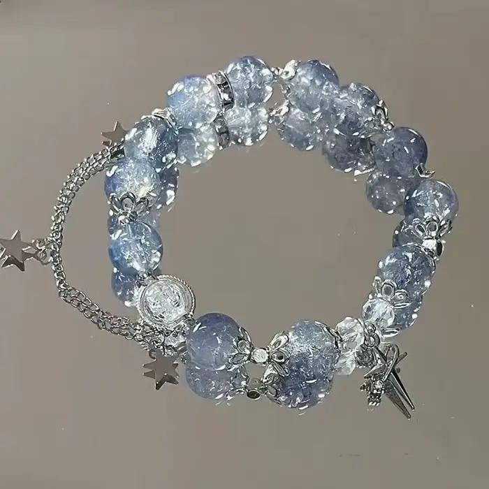 Bracelet à pampilles en chaîne étoile pour femmes
