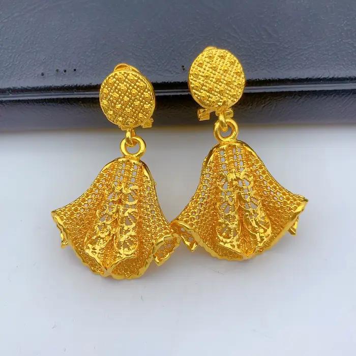 Bijoux ANIID pour mariage collier et boucles d'oreilles or 24K pour femmes élégantes occasions spéciales