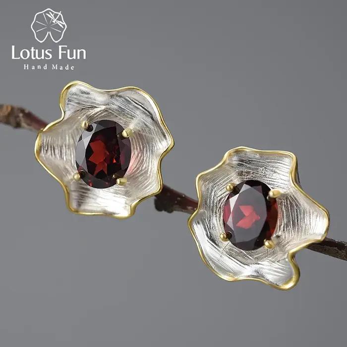 Lotus Fun – boucles d'oreilles en argent Sterling 925 pour femmes