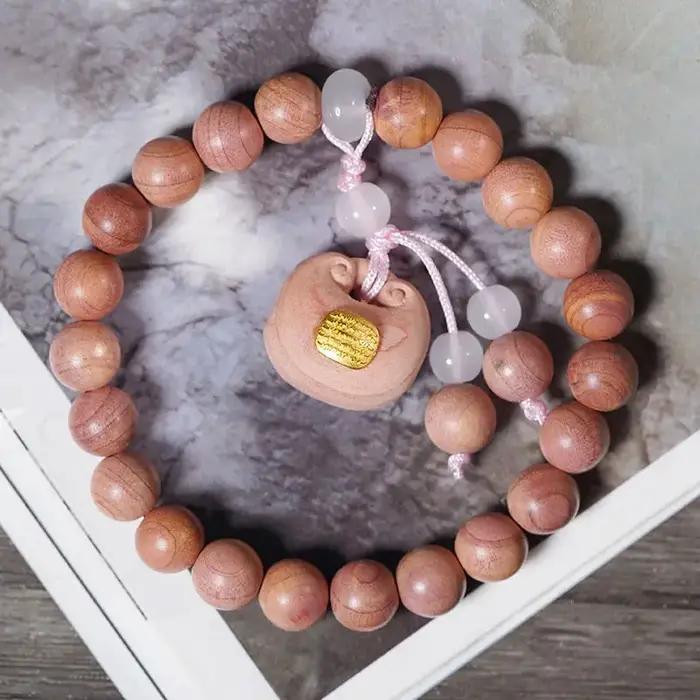 Bracelet cippresse de sang, perles de bouddha, cinq accessoires d'éveil, bijoux de haute qualité, co