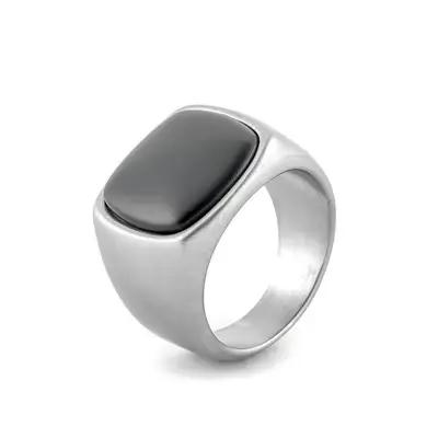 Bague en Pierre Tigre Noir et Blanc pour Homme et Femme