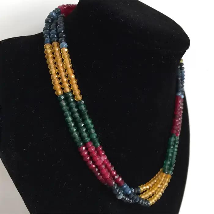 Collier en pierre naturelle avec motifs floraux pour femmes, chaîne réglable, élégant et polyvalent pour parties et soirées de bal