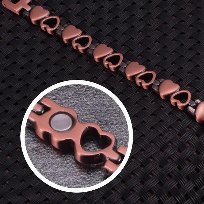 Bracelet magnétique en cuivre pur pour femmes