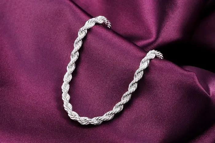 Bracelet à breloques en argent Sterling 925 pour hommes et femmes