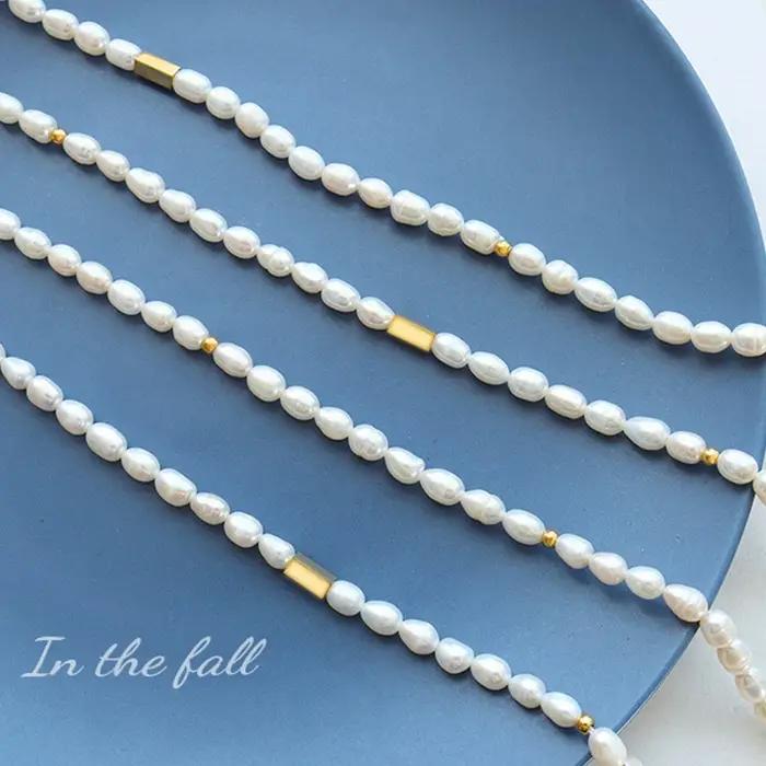 Collier de perles d'eau douce pour femmes